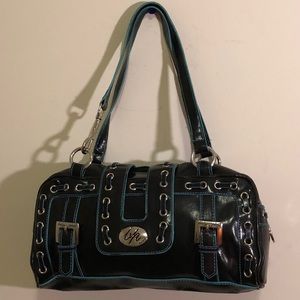 Vintage black and blue baby phat shoulder black